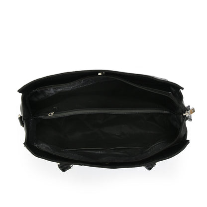 Cartera tote tres divisiones lupe negro