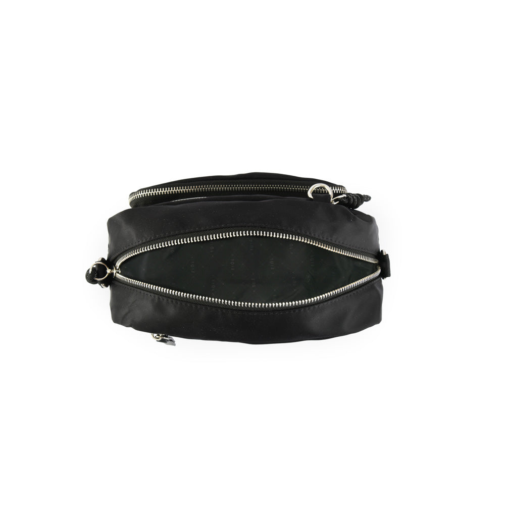 Cartera bandolera pequeña perlina negro
