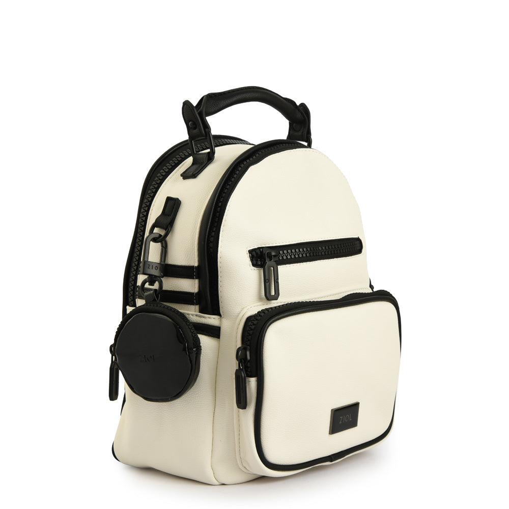 Mochila mediana maddie blanco