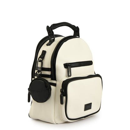 Mochila mediana maddie blanco