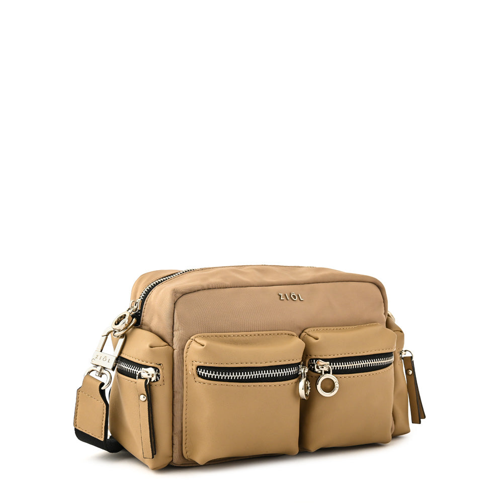 Cartera bandolera valery pequeña taupe