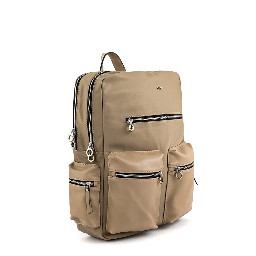 Mochila porta notebook valery grande taupe
