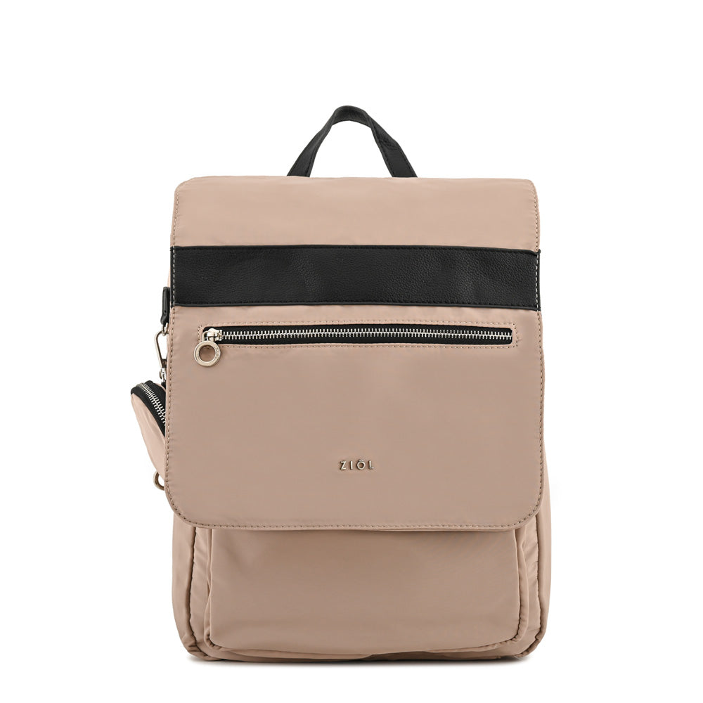 Mochila portanotebook grande verania beige