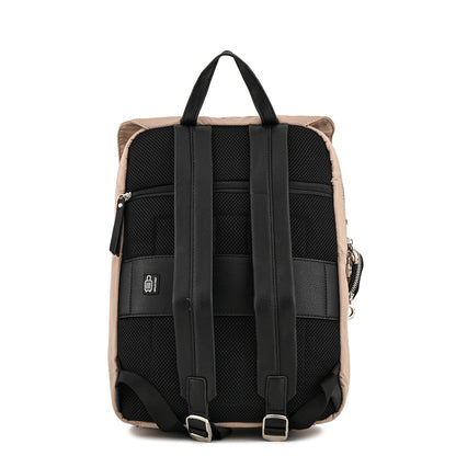 Mochila portanotebook grande verania beige