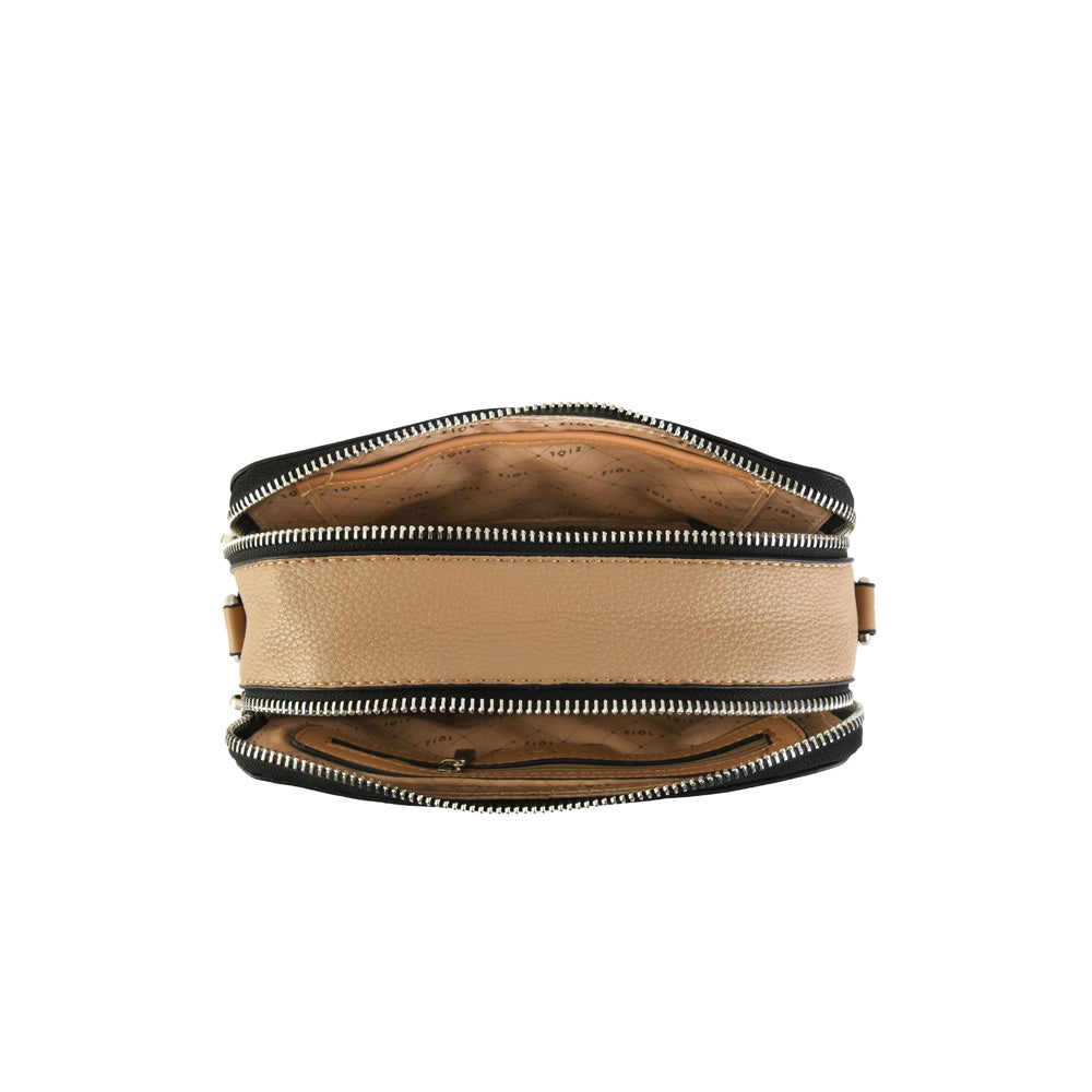 Cartera bandolera iskra pequeña beige