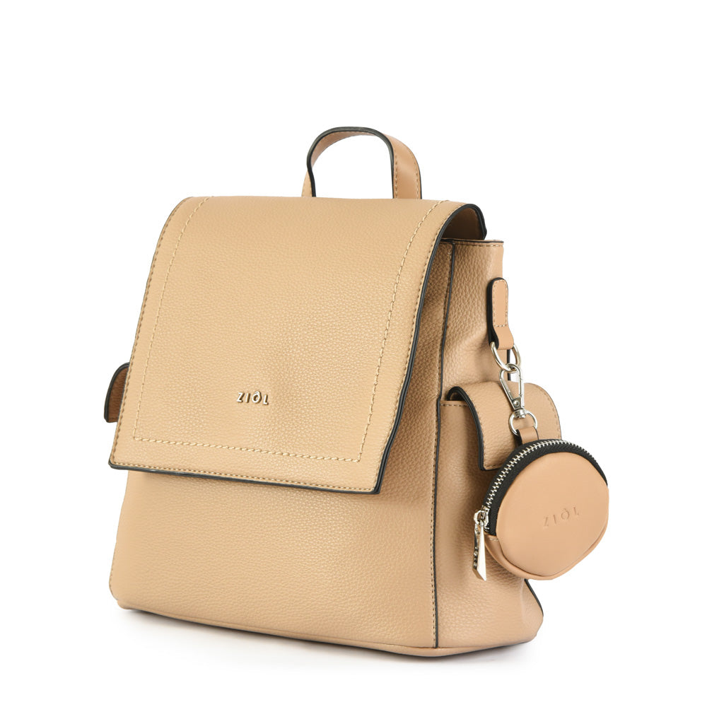 Mochila iskra mediana beige