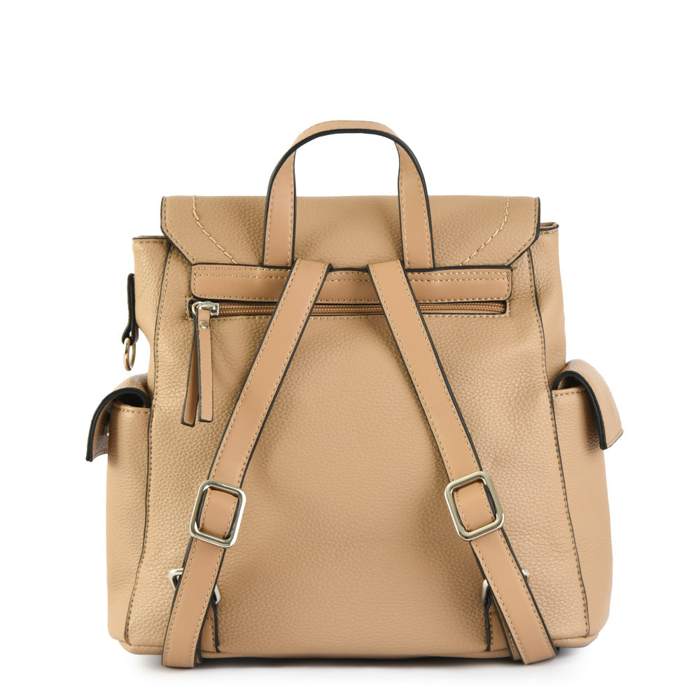 Mochila iskra mediana beige