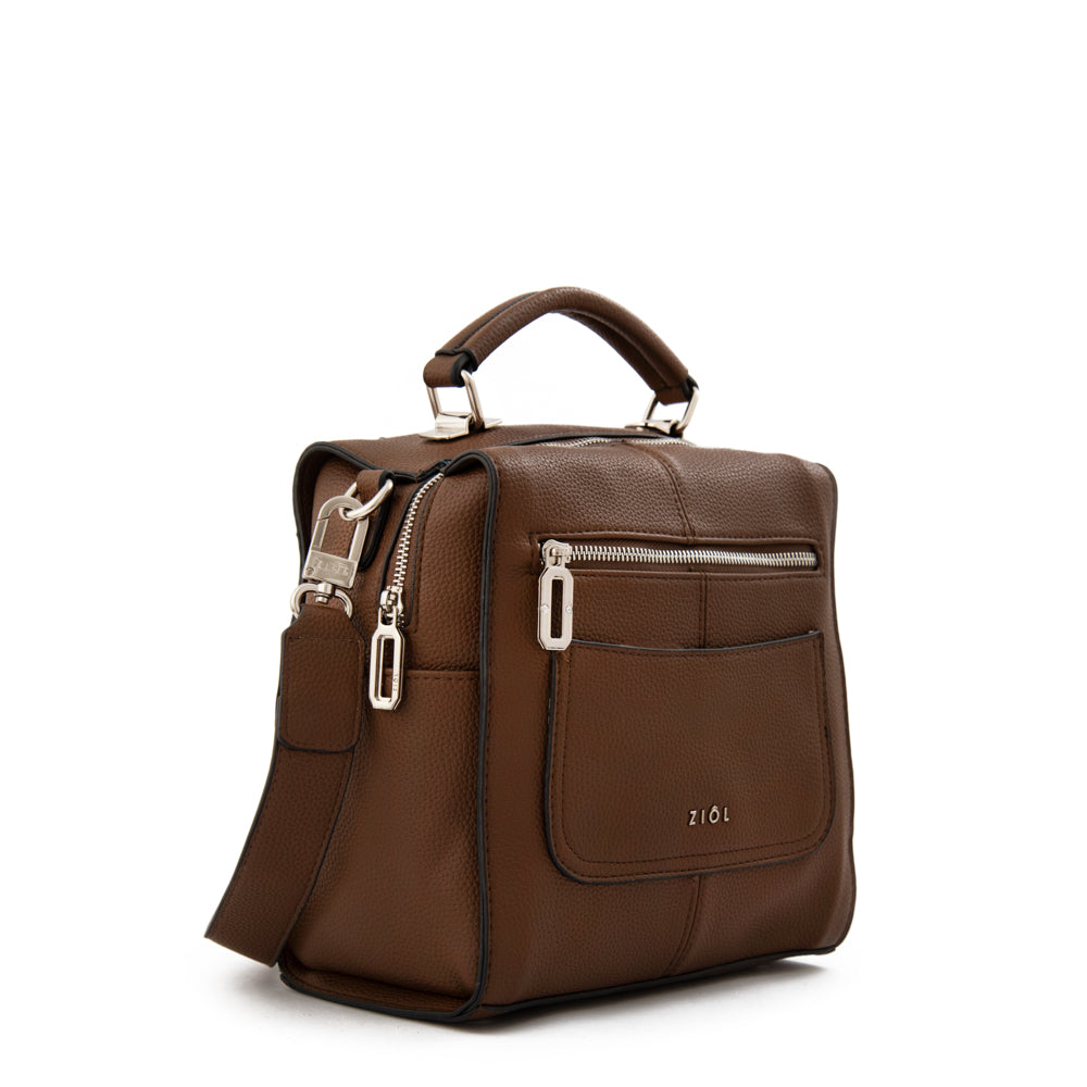 Mochila hela mediana café oscuro