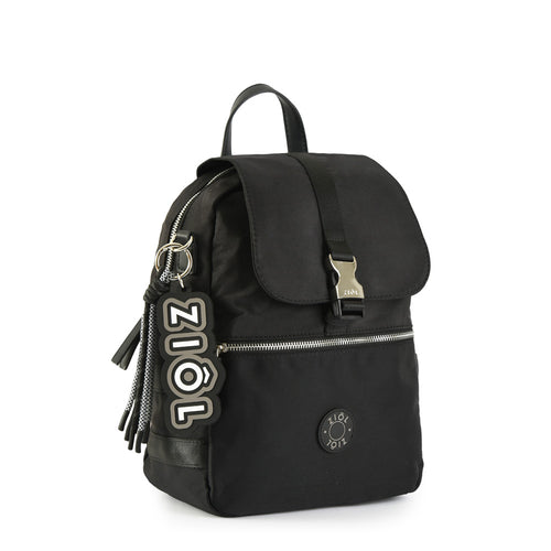Mochila con tapa tavira mediana negro