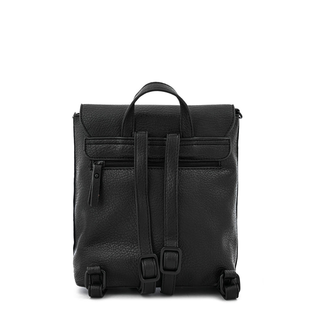 Mochila con tapa raina pequeña negro