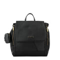 Mochila con tapa sira mediana negro