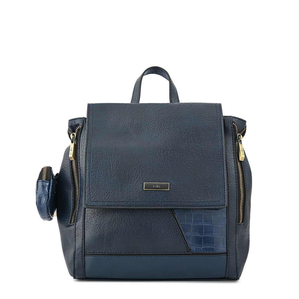 Mochila con tapa sira mediana