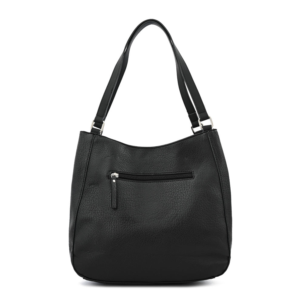 Cartera tote tres divisiones ozzy grande negro