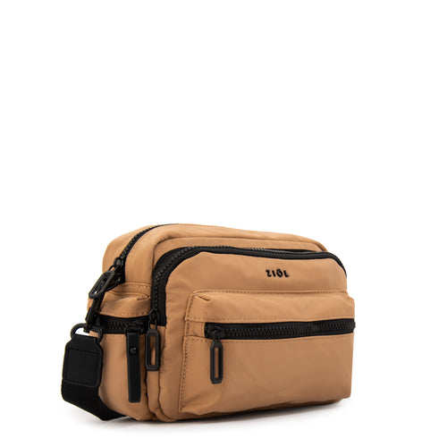 Cartera bandolera ronnie pequeña beige