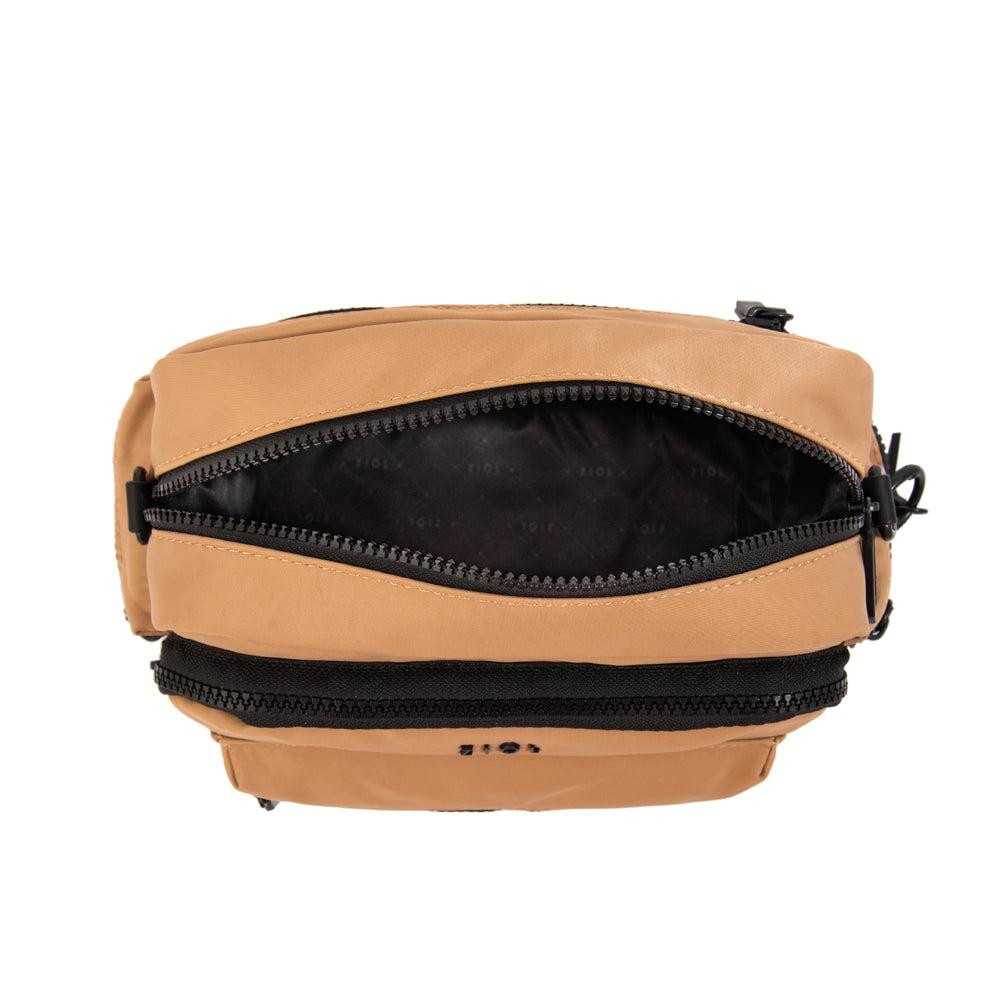 Cartera bandolera ronnie pequeña beige