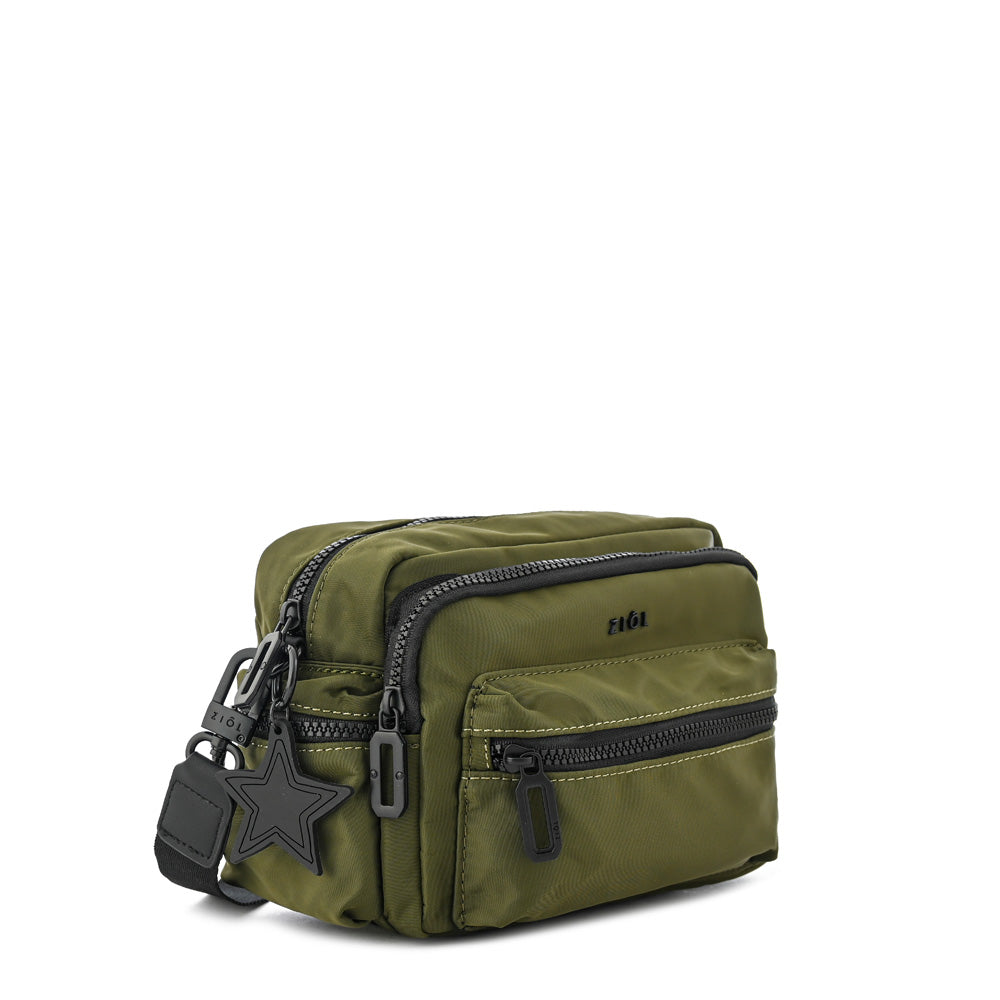 Cartera bandolera ronnie pequeña verde oliva