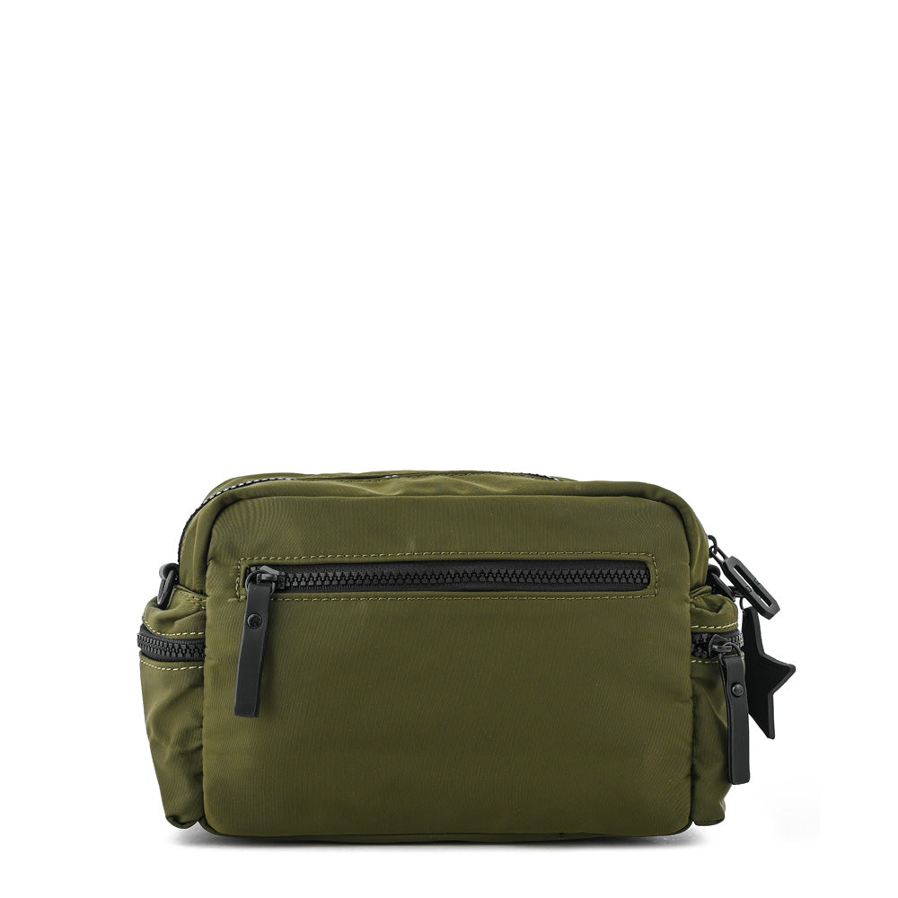 Cartera bandolera ronnie pequeña verde oliva