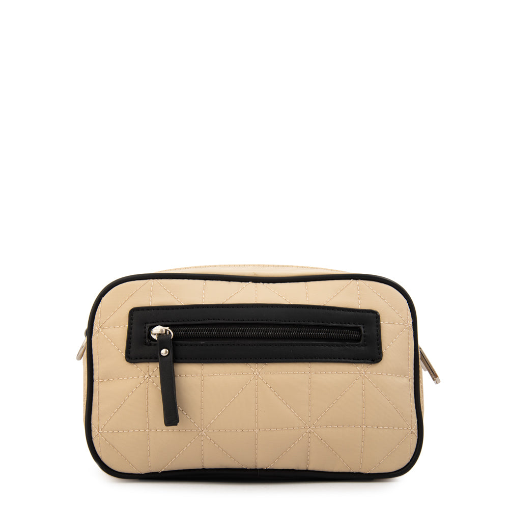 Cartera bandolera saida mediana beige