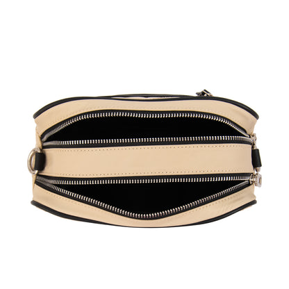 Cartera Bandolera saida mediana beige