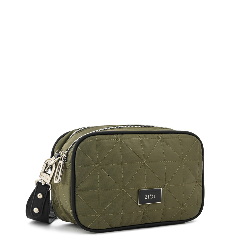 Cartera bandolera saida mediana verde oliva