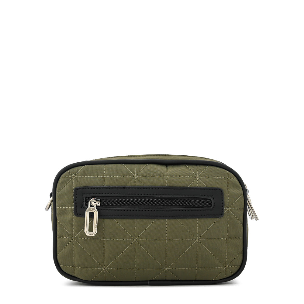Cartera bandolera saida mediana verde oliva