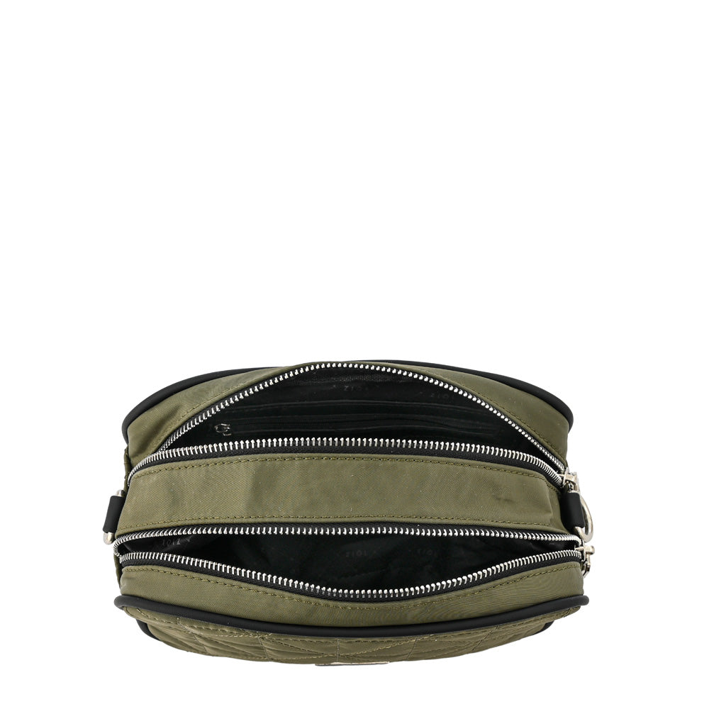Cartera bandolera saida mediana verde oliva