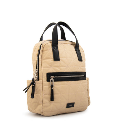 Mochila saida mediana beige