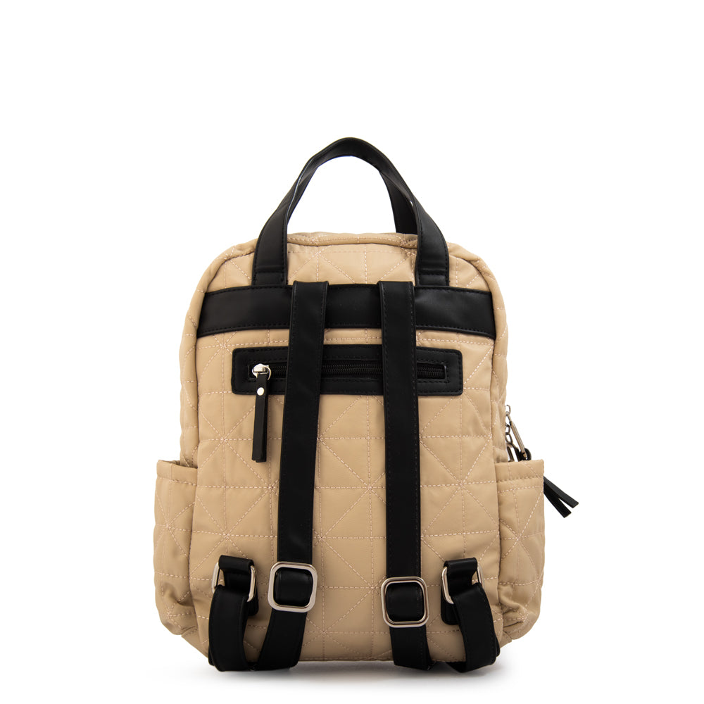 Mochila saida mediana beige