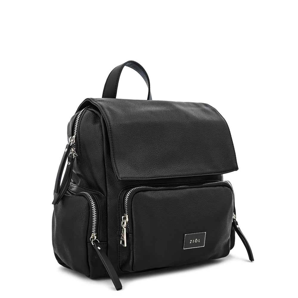 Mochila con tapa mila pequeña negro