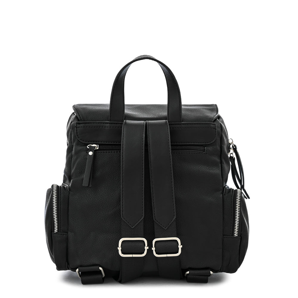 Mochila con tapa mila pequeña negro