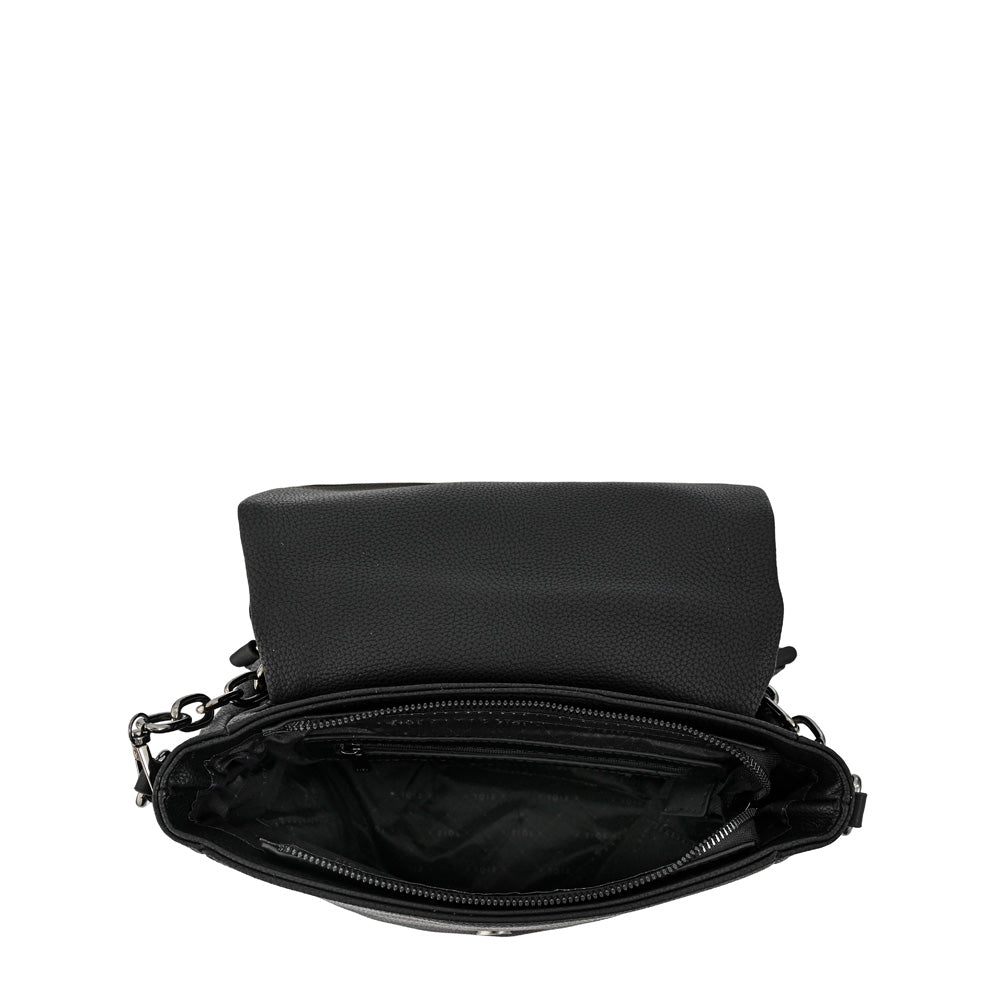 Mochila con tapa nydia pequeña negro