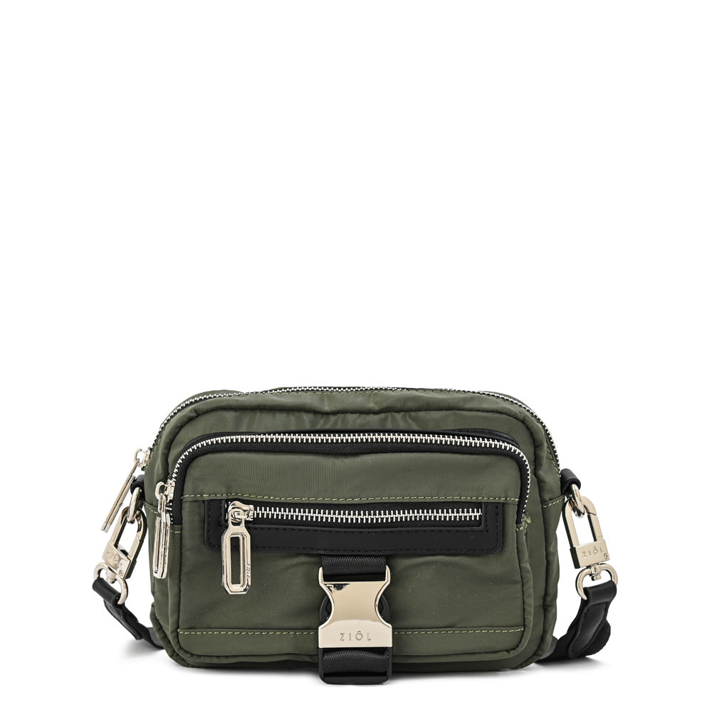 Cartera bandolera mediana carla verde oliva