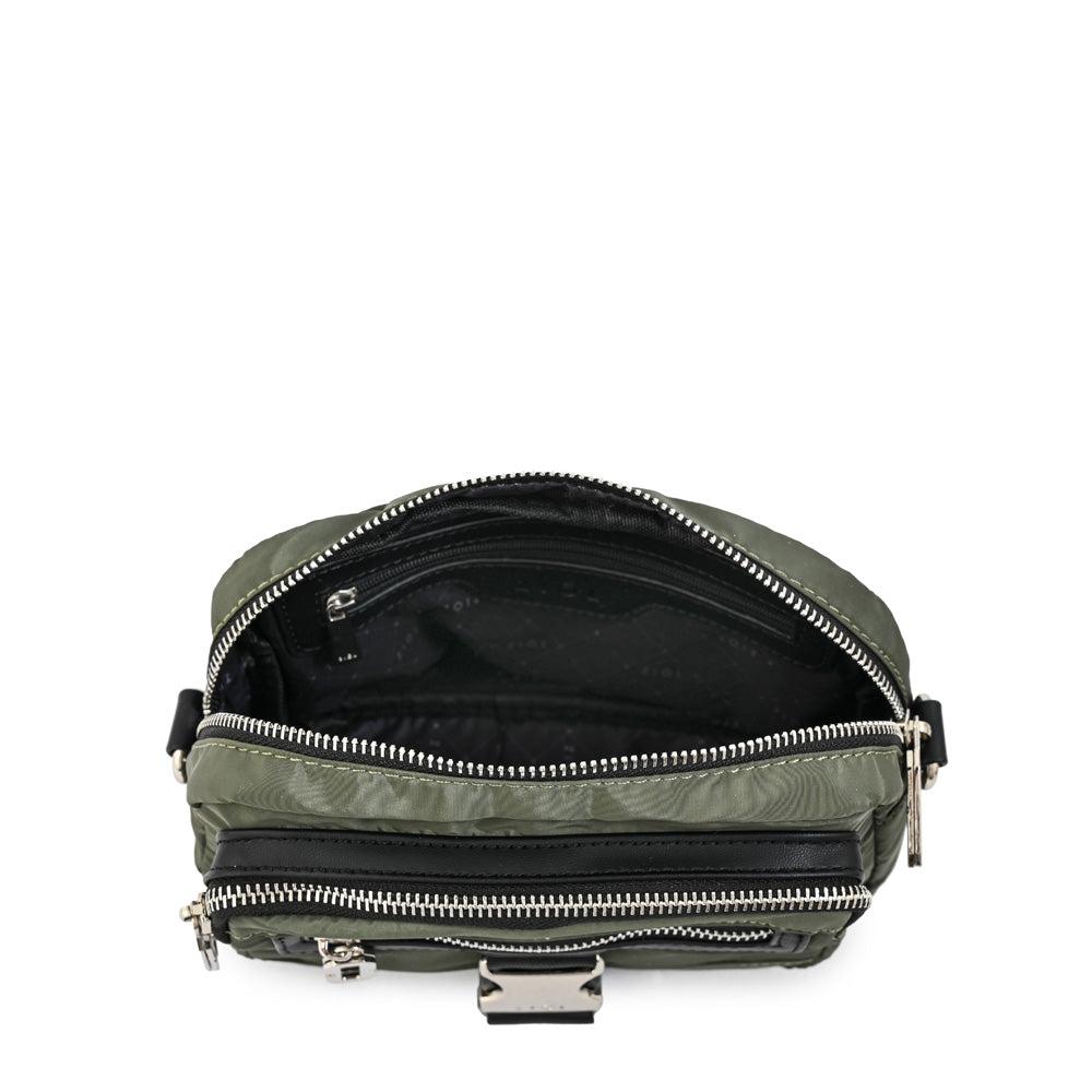 Cartera bandolera mediana carla verde oliva