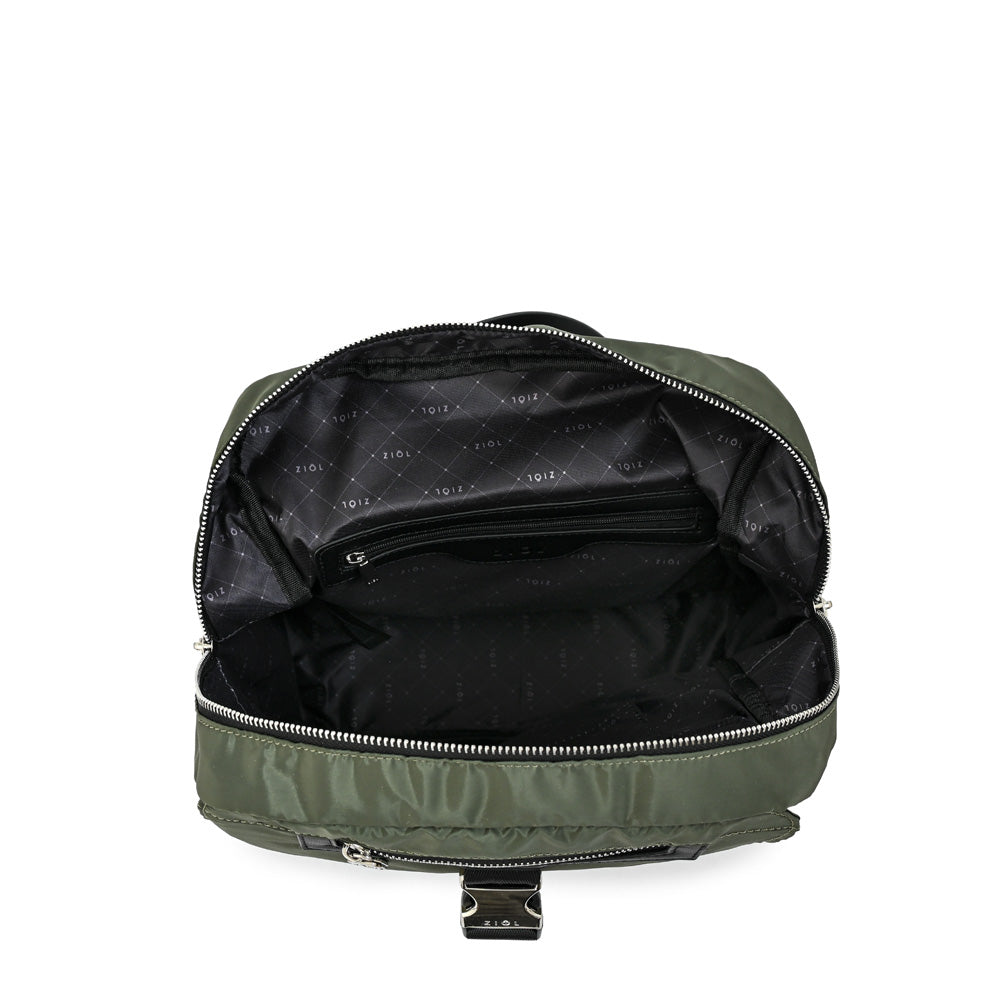 Mochila carla mediana verde oliva