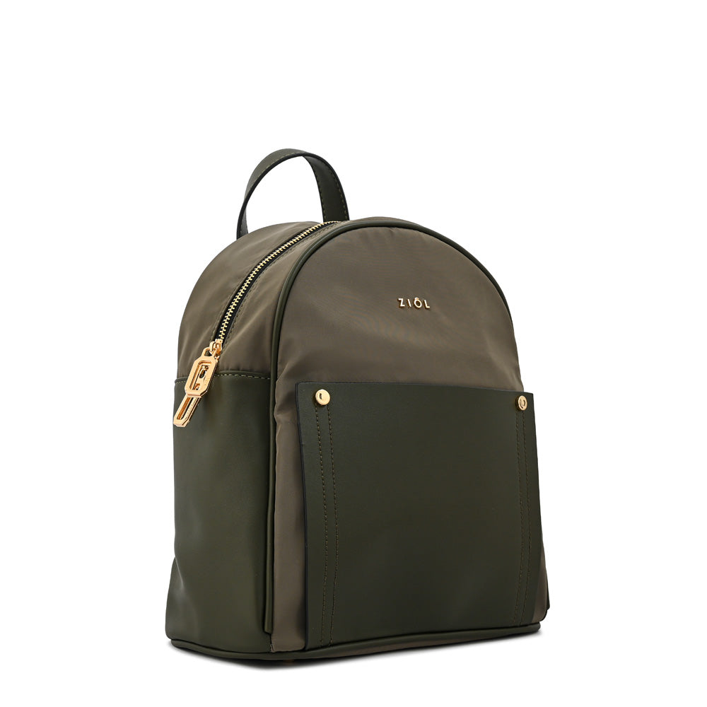 Mochila katrin mediana verde oliva
