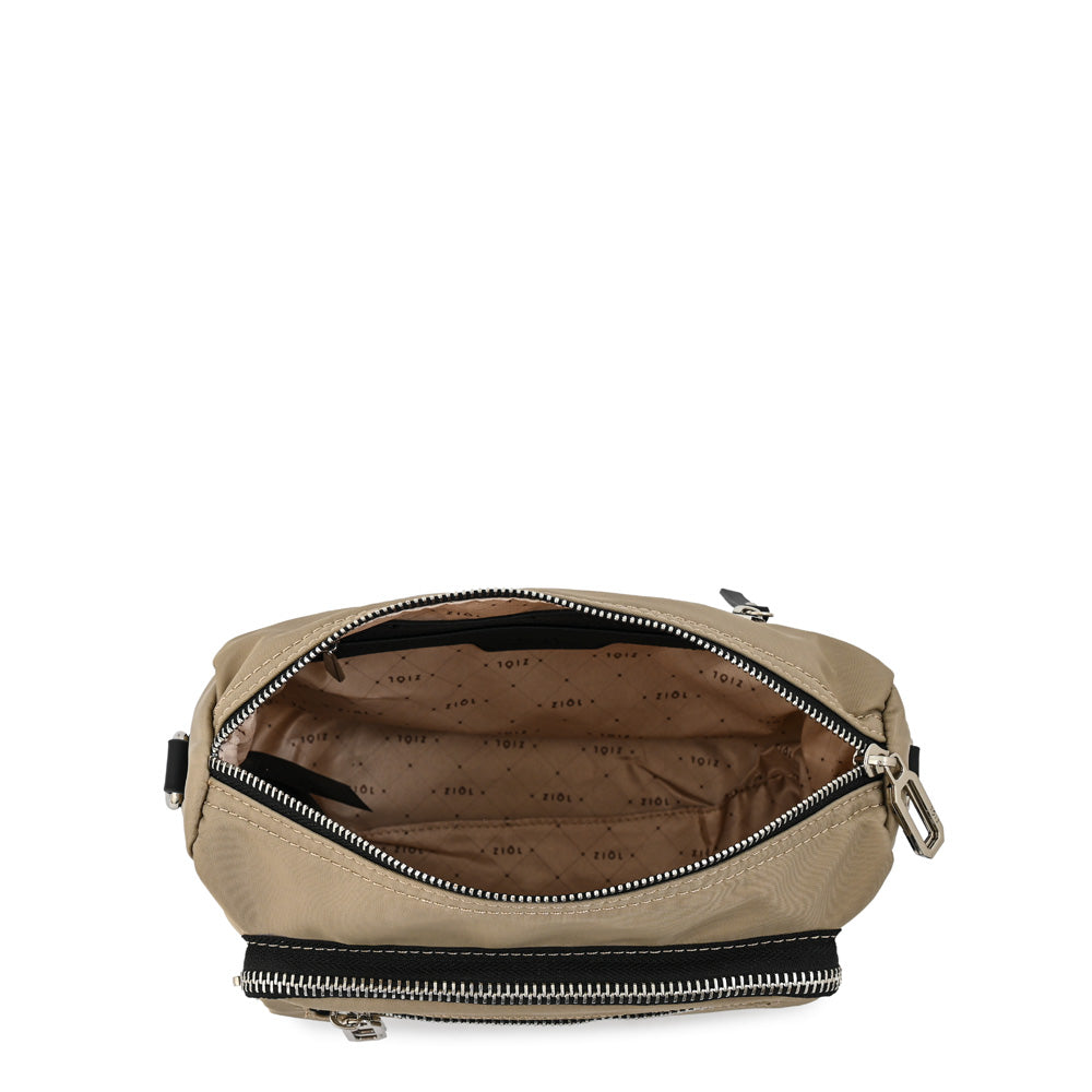 Cartera bandolera ruby mediana taupe