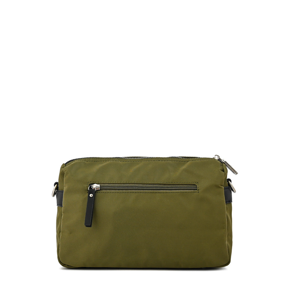 Cartera bandolera ruby mediana verde oliva