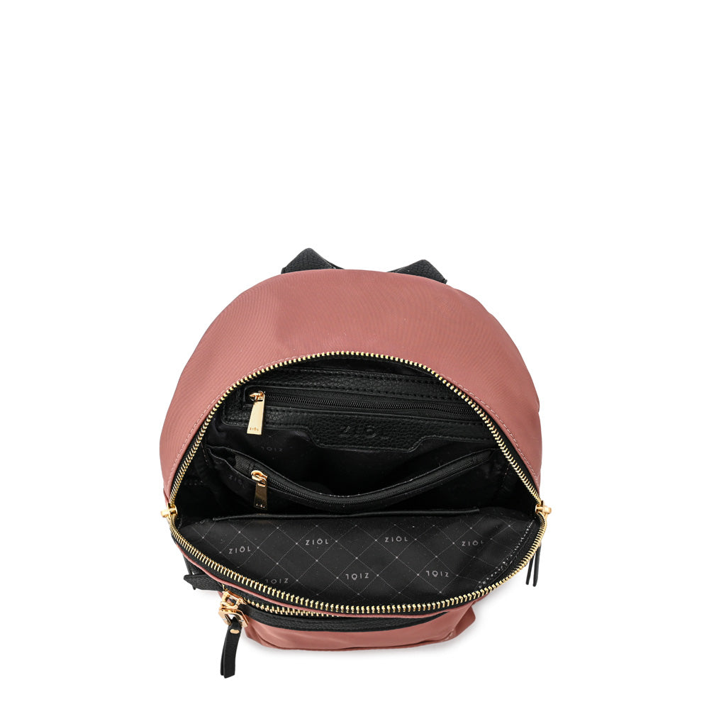Mochila clau pequeña rosa viejo