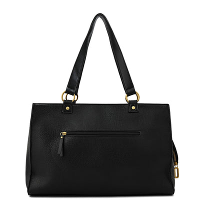Cartera tote porta notebook nina grande negro