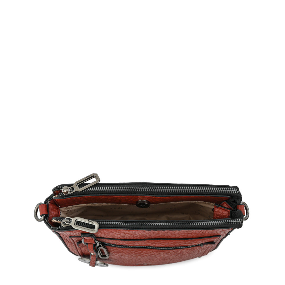 Cartera bandolera dolly mediana rojo oscuro – ZiolBags Chile