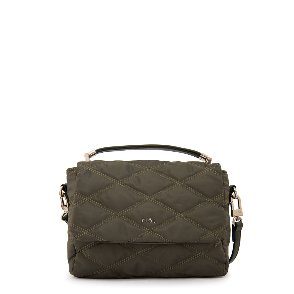 Cartera bandolera elvira verde oliva