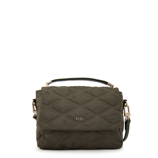 Cartera bandolera elvira verde oliva