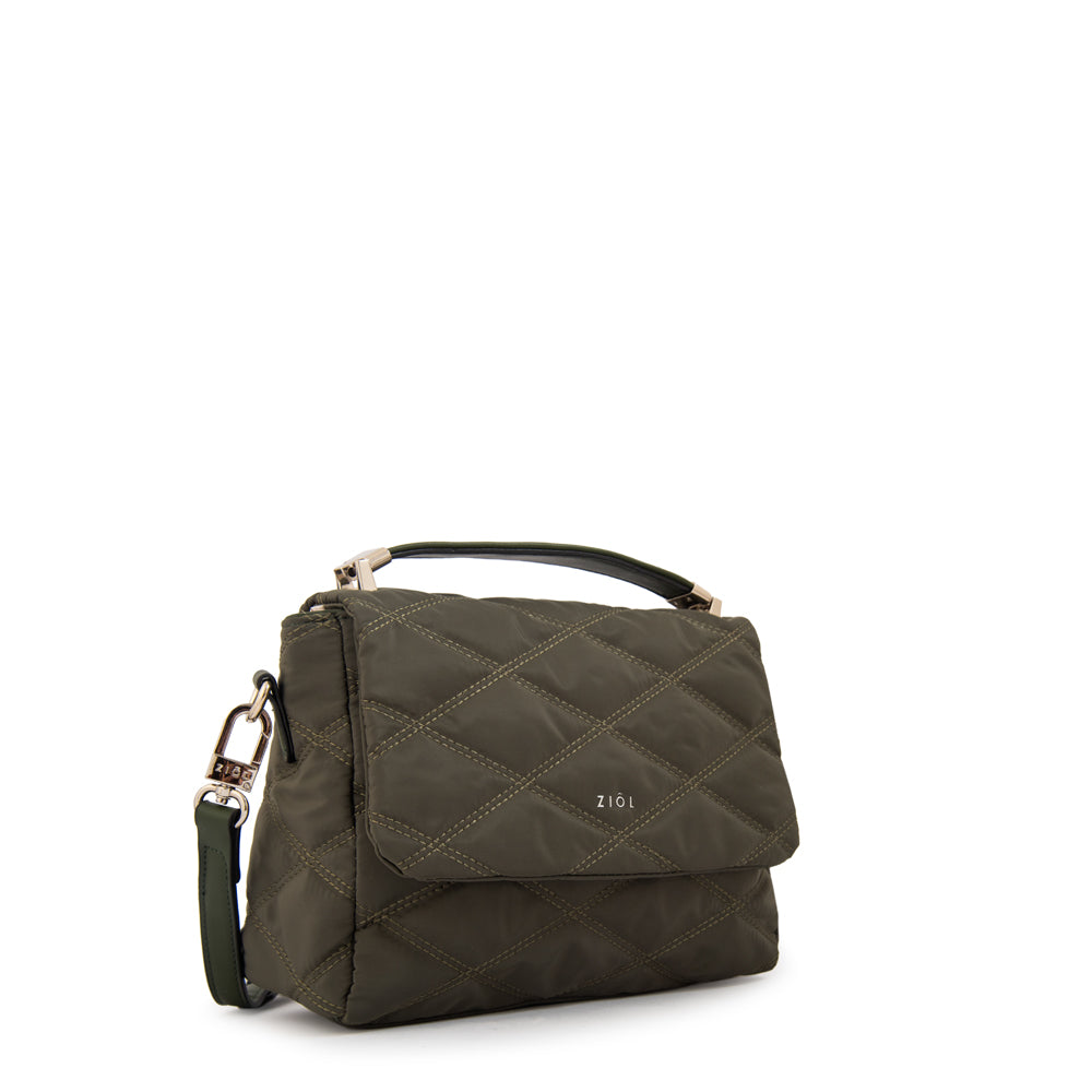 Cartera bandolera elvira verde oliva