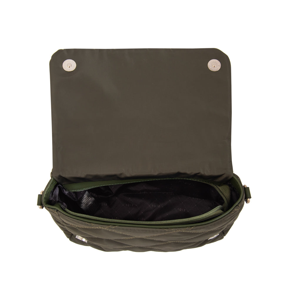 Cartera bandolera elvira verde oliva