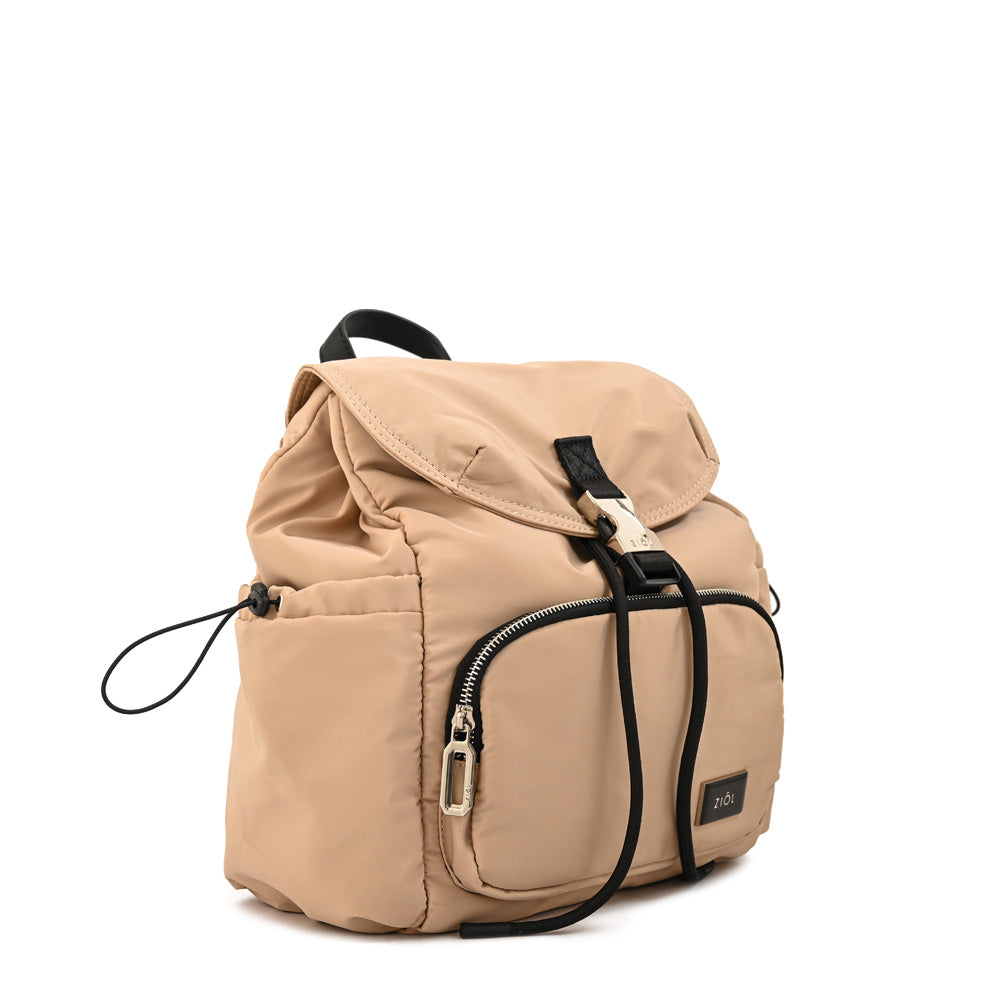 Mochila mediana luna beige