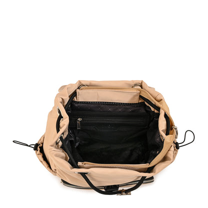 Mochila mediana luna beige