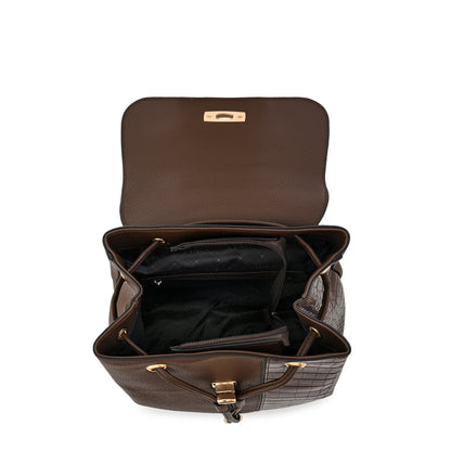 Mochila mediana conce café oscuro