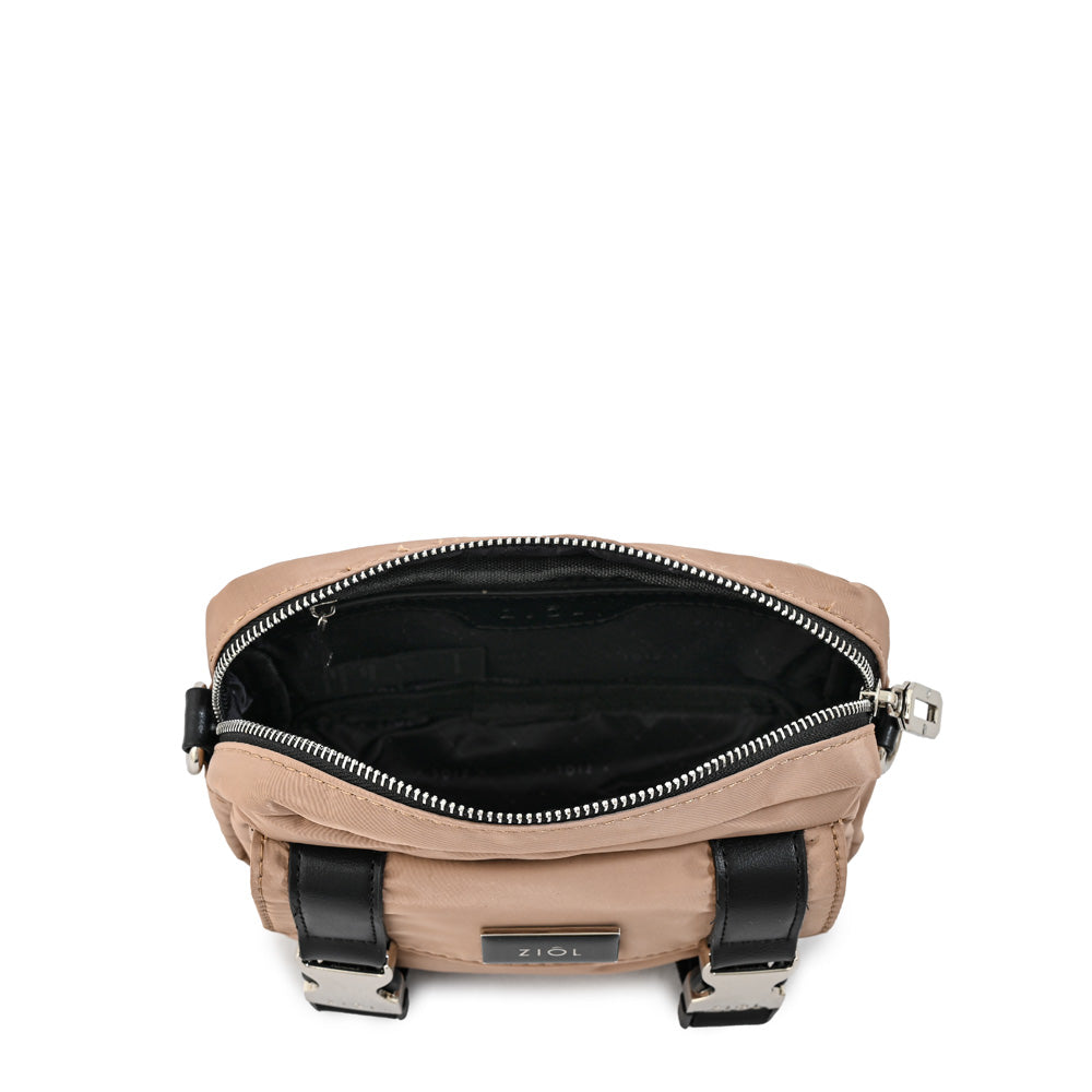 Cartera bandolera diana pequeña beige