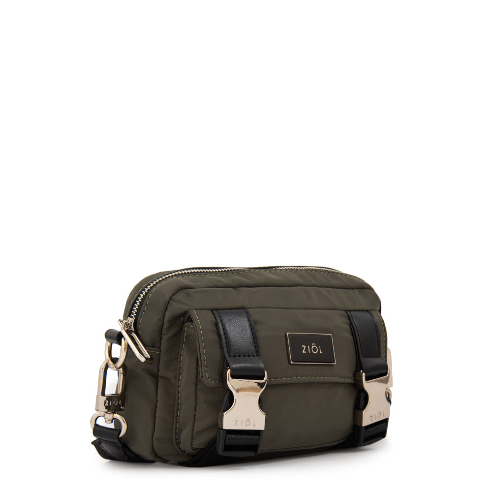 Cartera bandolera diana pequeña verde oliva