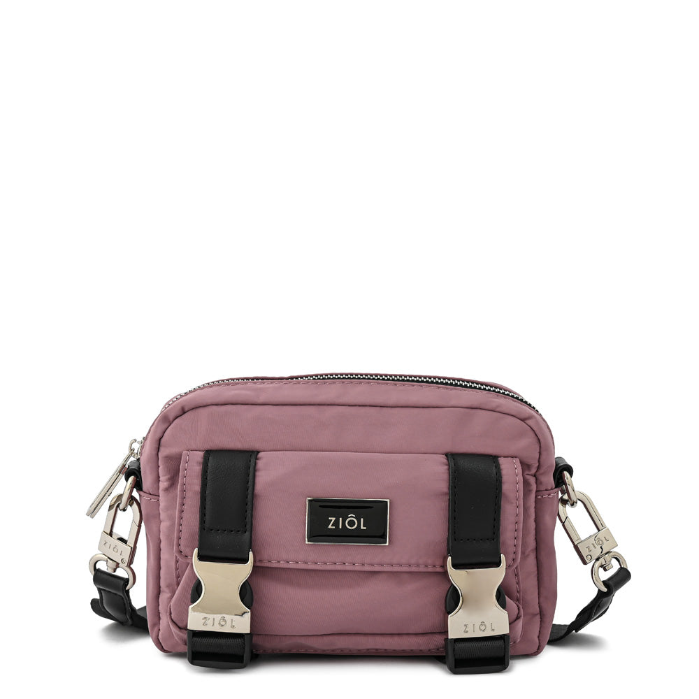 Cartera bandolera diana pequeña rosa viejo
